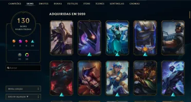 Conta do LoL, full champ e 130 skins