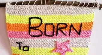 Banner / Enfeite de Parede em Crochê