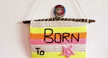 Banner / Enfeite de Parede em Crochê
