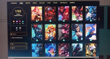 Conta LOL 190 skins negocio preço