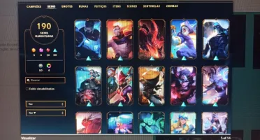 Conta LOL 190 skins negocio preço