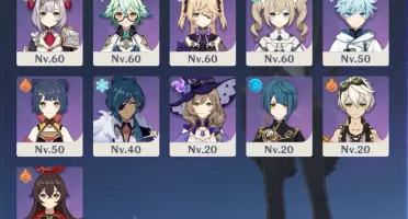 AR 41 Dilluc + Venti + Keqing