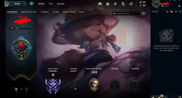 Conta LoL D1 - 41 champ - 6 skins Winrate bom