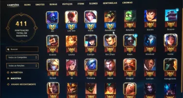 CONTA LOL - GOLD I, 105 Champions 30 Skins
