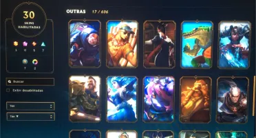 CONTA LOL - GOLD I, 105 Champions 30 Skins