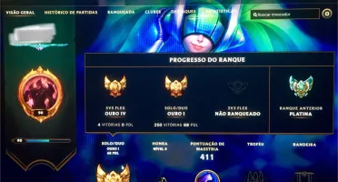 CONTA LOL - GOLD I, 105 Champions 30 Skins