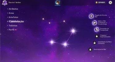 CHILDE + KEQING + JEAN + NINGGUANG C1 COM ARMA / AR 23 F2P
