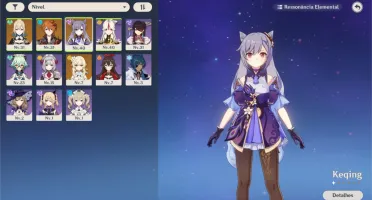 CHILDE + KEQING + JEAN + NINGGUANG C1 COM ARMA / AR 23 F2P