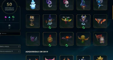CONTA LOL 521 SKINS, LVL 303, TODOS CAMPEÕES.