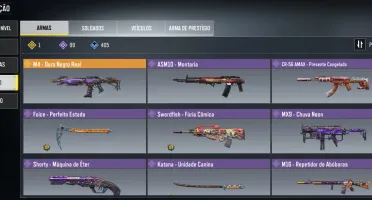 Conta CODM Nível 285 | PLATINA nas Snipers + Várias Diamante