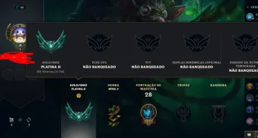 Conta platina 2 main adc com nick raro