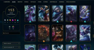 Conta Lol 100% Segura Full Acesso| 153 Skins | Lvl 382