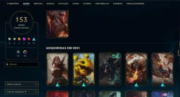 Conta Lol 100% Segura Full Acesso| 153 Skins | Lvl 382