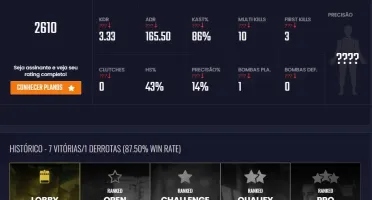 CONTA CS GO - LVL 18 GC 300 HORAS DE CS