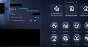 Clã lvl 48 MIR4 - Servidor SA44