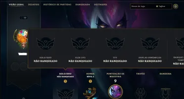 Unranked com 30 Champs e 2 Skins