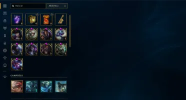 Conta esmeralda 4 NIVEL 144, 83 CHAMP, 47 Skins