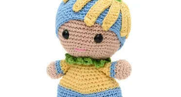 Bebê flor em amigurumi