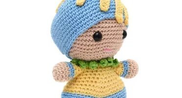 Bebê flor em amigurumi