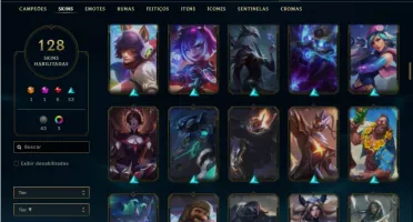 Conta Platina 1 com TODOS os champs e 128 Skins + 700k