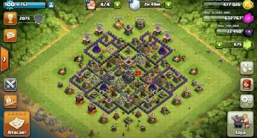 CONTA CV 9 FULL + GEMAS + TROCA DE NOME DA VILA