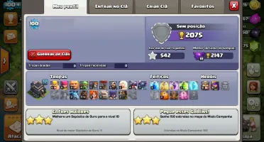 CONTA CV 9 FULL + GEMAS + TROCA DE NOME DA VILA
