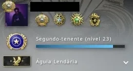 CONTA CSGO PRIME, INSIGNA 2018, 2019 E 2020 AGUIA 1