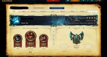 Vendo Conta Lol Plat 4 + 115 Skins + 20 Pag Runas+All Champs