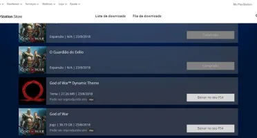 Conta PSN (FFXV,GoW,Horizon)
