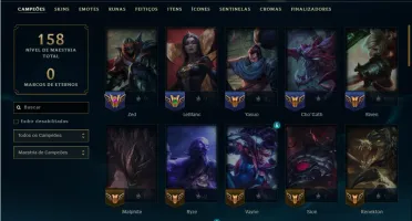 Unranked com 65 Champs e 46 Skins