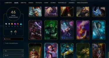 Unranked com 65 Champs e 46 Skins