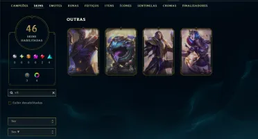Unranked com 65 Champs e 46 Skins