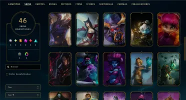 Unranked com 65 Champs e 46 Skins