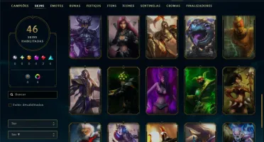 Unranked com 65 Champs e 46 Skins
