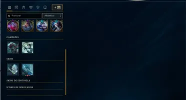 Conta League of Legends 110 campeões 30 skins ouro 2