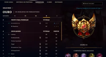 Conta League of Legends 110 campeões 30 skins ouro 2