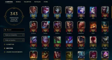 Conta League of Legends 110 campeões 30 skins ouro 2