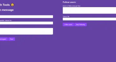 Painel da Twitch de follow e mensagem!