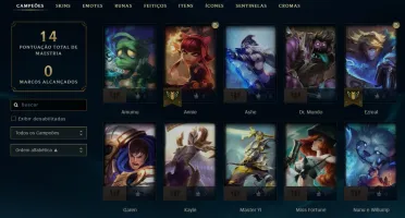 CONTA LOL DIAMANTE 4 MMR ALTO (69% WR)