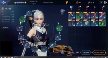Conta MIR4 Arqueira LV 67 77k de poder