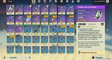Genshin Impact AR 22 / 6 chars 5* / 2 Arcontes