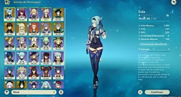 Genshin Impact AR 22 / 6 chars 5* / 2 Arcontes