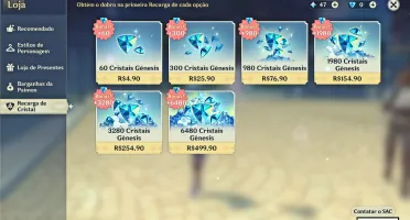 Genshin Impact AR 22 / 6 chars 5* / 2 Arcontes