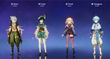 ⭐GENSHIN IMPACT AR20 - VENTI + VÁRIOS PERSONAGENS 4 + ARMAS⭐
