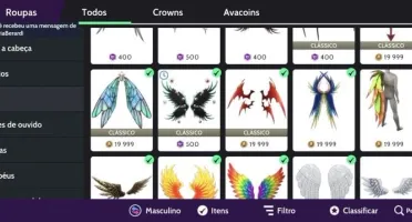 💫Conta Rica De Avakin Life Unisex Com Itens Em Crowns