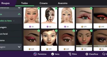 💫Conta Rica De Avakin Life Unisex Com Itens Em Crowns