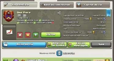 Clã Lvl 16 Clash Of Clãns