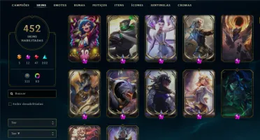 Conta League Of Legends 452 Skins