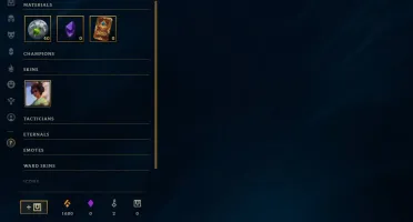 Conta smurf com a skin zed dizimador das galáxias
