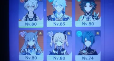 Conta Genshin EU com vários T5